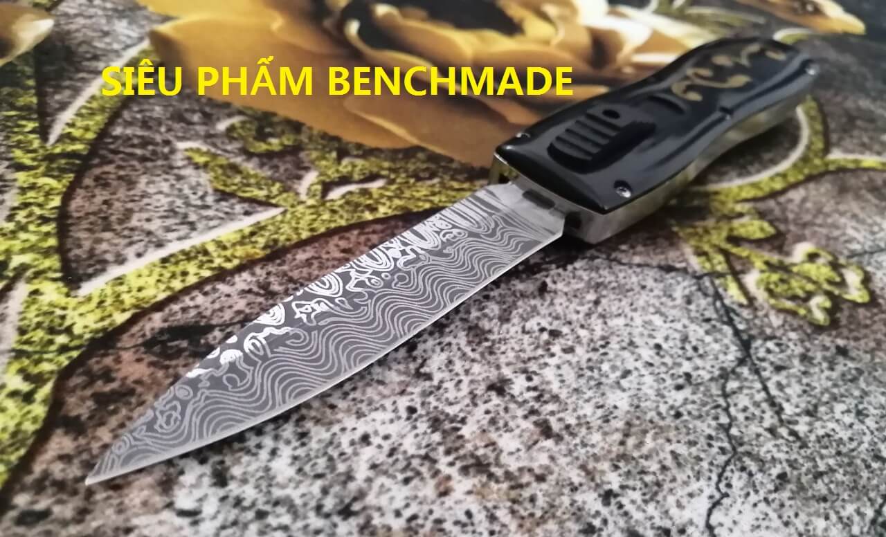 Dao Bấm Tự Động Benchmade Usa Đen