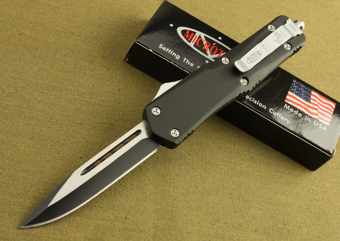 Dao Bấm Microtech USA Cán Đen Dài 23cm